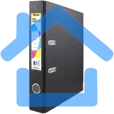 Папка-регистратор Silwerhof 2013467 A4 50мм, ПВХ/бумага черный, металлическая окантовка, сборная (упаковка: 2шт)