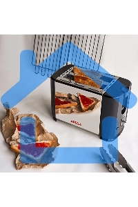 Тостер ARESA AR-3005 735 Вт, серебристый/черный