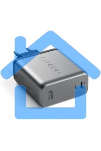 Сетевое зарядное устройство Satechi ST-UC100WSM-EU Charger 100W с технологией GaN Power, серый космос