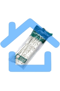 Сетевой фильтр Гарнизон ECL-6-W-5, 6р, 10А, 5м, ур.защиты 4, белый, пакет