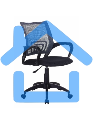 Кресло компьютерное Бюрократ CH-695NLT темно-серый TW-04 сиденье черный TW-11, сетка/ткань, крестовина пластик