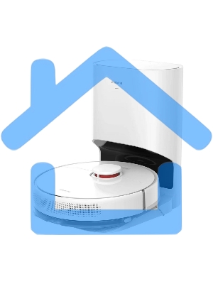 Робот-пылесос Dreame RLS3D Vacuum and Mop D10 Plus белый, 46 Вт, 5200 мА·ч Li-Ion, уборка сухая/влажная, пылесборник контейнер 0.4 л