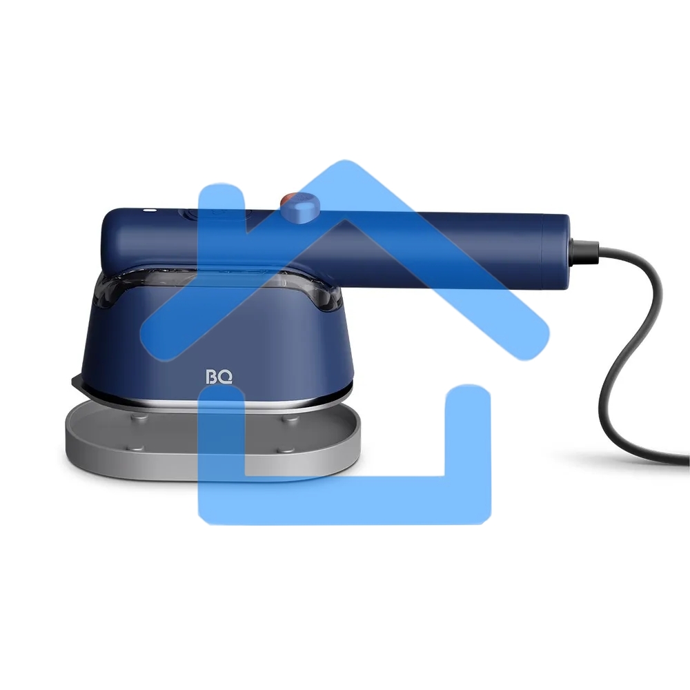 Ручной отпариватель BQ SG1009H Blue, Мощность 1000 Ватт, 2 в 1: Отпаривание и глажка, Быстрый нагрев, Для всех типов ткани,Вертикальное и горизонтальное отпаривание, Сухая глажка, Тефлоновое покрытие подошвы, Подставка и мерный стакан в комплекте, Устройс