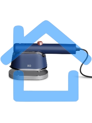 Ручной отпариватель BQ SG1009H Blue, Мощность 1000 Ватт, 2 в 1: Отпаривание и глажка, Быстрый нагрев, Для всех типов ткани,Вертикальное и горизонтальное отпаривание, Сухая глажка, Тефлоновое покрытие подошвы, Подставка и мерный стакан в комплекте, Устройс