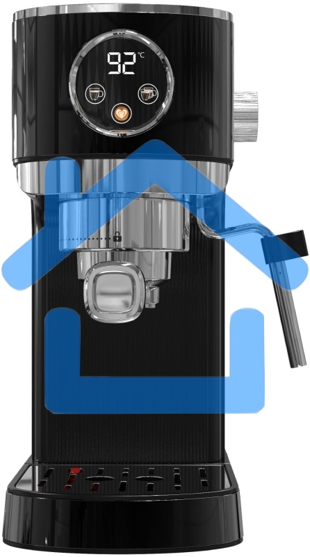 Кофеварка рожковая Korting KCM 1002 EN черный, молотый, 1.2 л, 1350 Вт, 20 бар