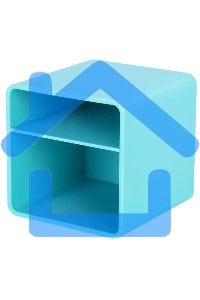 Подставка Deli ENS011blue Nusign 2 отделения для письменных принадлежностей, 84х84х86мм, синий, пластик