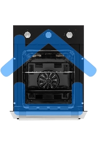 Духовой шкаф электрический Krona LINDE 45 BL черный