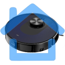 Робот-пылесос Centek CT-2741 черный/синий, 2600 мА·ч Li-Ion, уборка сухая/влажная, пылесборник контейнер 0.68 л