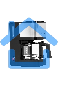 Кофеварка капельная Red Solution CM1534 черный/серебристый, исп. кофе - молотый, 0.6 л, 600 Вт