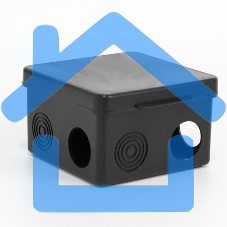 Коробка распределительная ОП 80х80х50мм 7 каб. вводов IP54 черный TOKOV ELECTRIC TKE-KR-80-80-50-C05