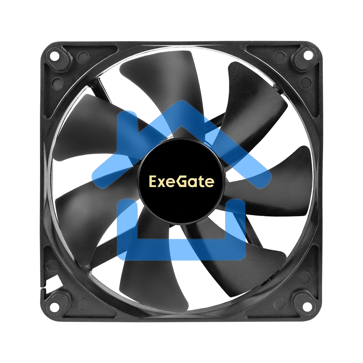 Вентилятор для корпуса ExeGate ExtraSilent ES14025S3P черный, 140 мм, 1100 об/мин, 23 дБ, 3 pin