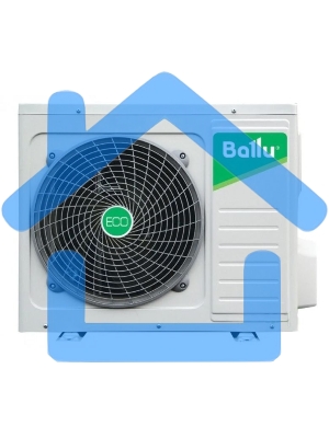 Блок наружный сплит-системы Ballu BSGRI/out-12HN8_22Y инвертор, 12000 BTU, 32 м², охлаждение, обогрев, осушение (строго с арт 10441992)