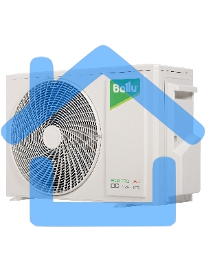 Блок наружный сплит-системы Ballu BA2OI-FM/out-18HN8/EU инвертор, 18000 BTU, 55 м², охлаждение, обогрев, осушение