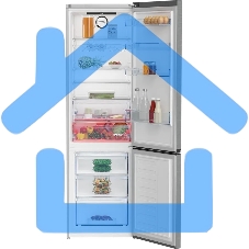 Холодильник Beko B3RCNK402HX нержавеющая сталь двухкамерный 257/100л морозилка снизу