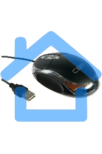 Мышь проводная CBR CM 122 черный, 1000 dpi, USB, кнопки - 3