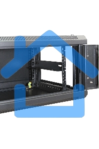 Шкаф телекоммуникационный настенный NEOMAX 6U (600х450), стеклянная дверь, замок-ключ (3 шт), разборный, цвет черный (1 коробка) NCB-WM6U-6045GK3-100-BK