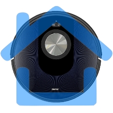 Робот-пылесос Centek CT-2741 черный/синий, 2600 мА·ч Li-Ion, уборка сухая/влажная, пылесборник контейнер 0.68 л