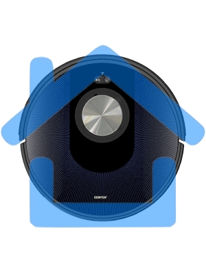 Робот-пылесос Centek CT-2741 черный/синий, 2600 мА·ч Li-Ion, уборка сухая/влажная, пылесборник контейнер 0.68 л