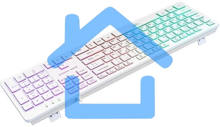 Клавиатура Dialog Gan-Kata KGK-17U WHITE - игровая с RGb-подсветкой, USB, белая