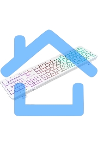 Клавиатура Dialog Gan-Kata KGK-17U WHITE - игровая с RGb-подсветкой, USB, белая