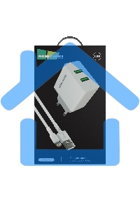 Зарядное устройство MORE CHOICE (4610196409028) NC11i СЗУ 2USB 2.4A для Lightning 8-pin белый