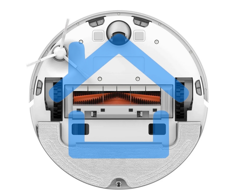 Робот-пылесос Dreame RLS3D Vacuum and Mop D10 Plus белый, 46 Вт, 5200 мА·ч Li-Ion, уборка сухая/влажная, пылесборник контейнер 0.4 л