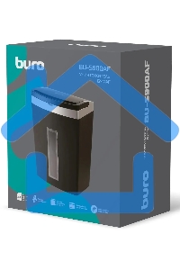 Шредер Buro Office BU-S900AF черный с автоподачей (секр.P-5) фрагменты 60лист. 21лтр. скрепки скобы пл.карты