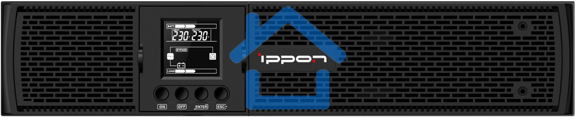 Источник бесперебойного питания Ippon Innova RTb 2000 1800Вт 2000ВА черный