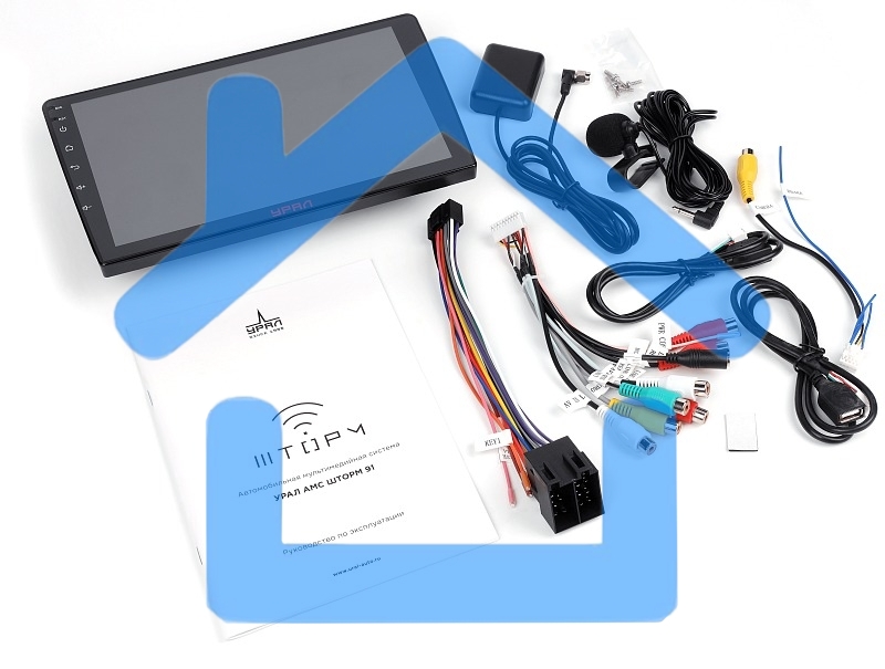 Автомагнитола Ural АМС ШТОРМ 91, 2DIN 4x50Вт v4.1 2000Mb Android 12 9