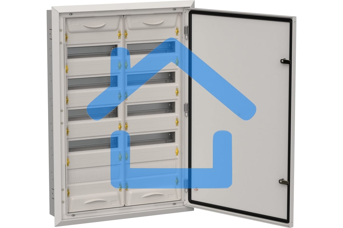 Корпус металлический IEK TITAN 5 ЩРв-120 (2х60) 880х625х130мм IP31 серый (одна дверь)