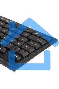 Комплект клавиатура + мышь Oklick 630M клав:черный мышь:черный USB