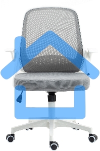 Кресло компьютерное Cactus CS-WMC212-GY белый/серый, сетка/ткань