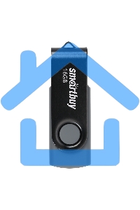 Флешка USB SmartbuyTwist Black (SB016 Gb2TWK), 16 Gb, USB 2.0, R/W 15/12, черный