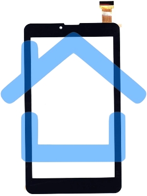 Сенсорное стекло (тачскрин) ZYD070-262-FPC-V02, черное