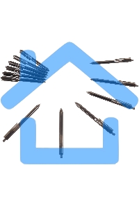 Набор ручек гелевых автоматическая Silwerhof NG Standart, d=0.5мм, черные чернила, коробка картонная (12шт)