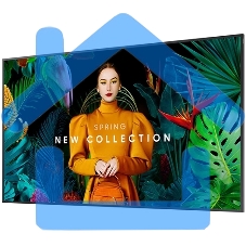 Панель Samsung QM50C черный VA LED, 55