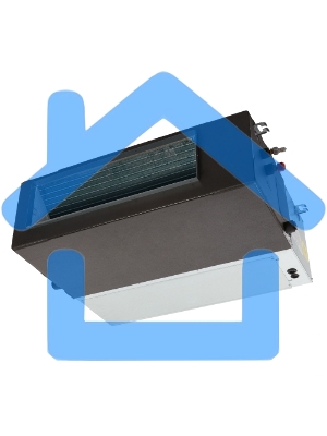 Блок внутренний сплит-системы канального типа Ballu BLC_D/in-18HN1_21Y 18000 BTU, 55 м², 32 дБ, охлаждение, обогрев, осушение, серый