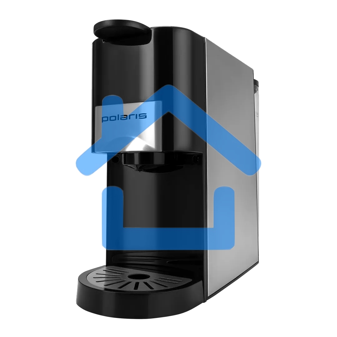 Кофеварка Polaris PCM 2020 3-in-1 черный/нержавеющая сталь, исп. кофе - молотый/капсулы, 0.8 л, 1450 Вт, 20 бар