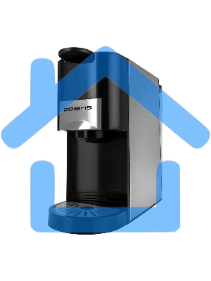 Кофеварка Polaris PCM 2020 3-in-1 черный/нержавеющая сталь, исп. кофе - молотый/капсулы, 0.8 л, 1450 Вт, 20 Бар.