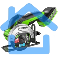 Угловая шлифовальная машина GreenWorks GD24UCS, 24V, без АКБ и ЗУ, аккумуляторная (3402007)