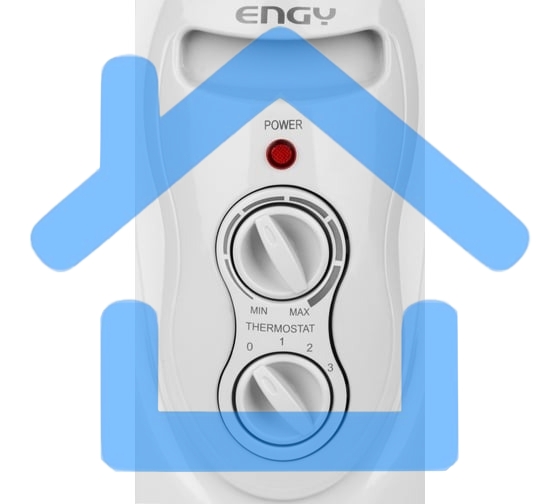 Обогреватель масляный Engy EN-1307F Classic (7 секций), белый, 2000 Вт, 25 м2, термостат