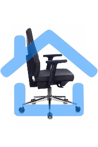 Кресло компьютерное Бюрократ CH-545SL серый 38-417, крестовина металл хром