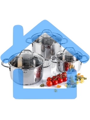 Набор посуды TalleR TR-11060 Брилон, 6 пр.Можно использовать в духовом шкафу без крышки.