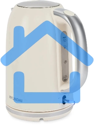 Чайник электрический Hyundai HYK-S9900 1.7л. 2200Вт молочный/серебристый корпус: металл