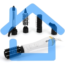 Фен-щетка Atlanta ATH-6842 (белый) 5 в 1