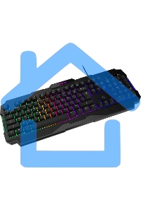 Клавиатура проводная MSI FORGE GK100, Wired, RGb lighting, Anti-ghosting Capability, Black