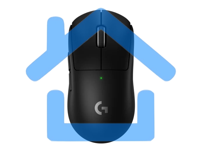 Мышь Logitech Gaming Wireless Mouse PRO X SUPERLIGHT 2, 100-32000 DPI, Black, 910-006630