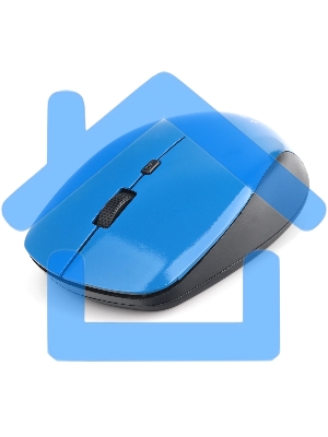 Мышь беспроводная Gembird MUSW-250-2 синий, 1600 dpi, радиоканал, USB, кнопки - 4