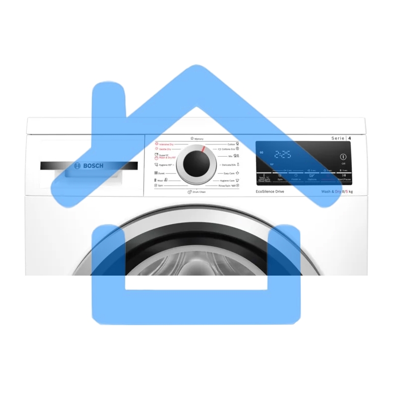 Стирально-сушильная машина Bosch WDS28460ME белый, загрузка фронтальная 8 кг, 1400 об/мин., класс: А