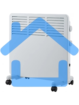 Конвектор Oasis VK-5 белый, 500 Вт, 10 м2, термостат